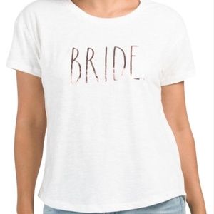 Rae Dunn White Bride Shirt M